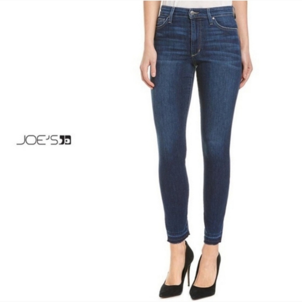 Joe's Jeans Ruth Skinny Jeans Size 26 Mid Rise Denim Soft Medium Wash‎ Raw Hem